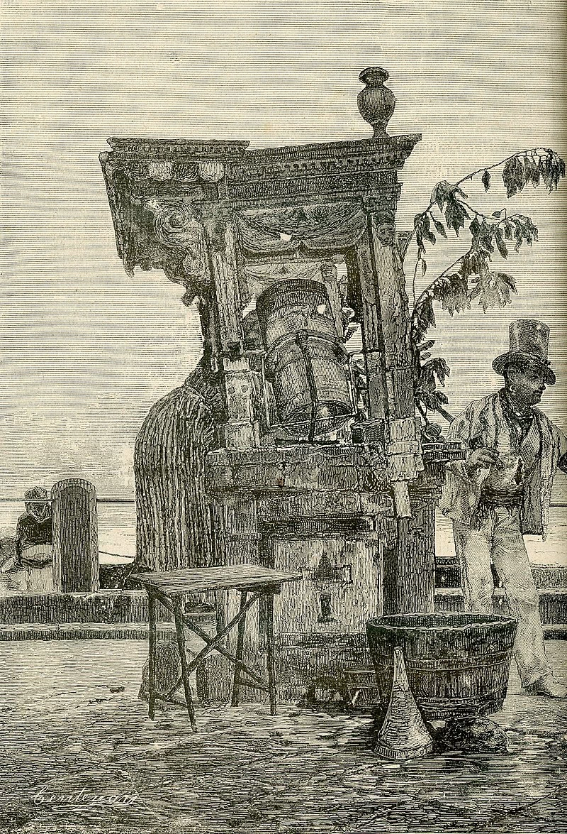 L’acquaiola napoletana - xilografia